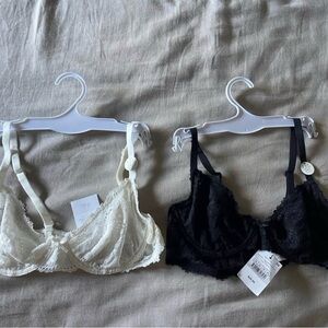 Cotton On Body Lace Underwire Bra Duo - Black & White